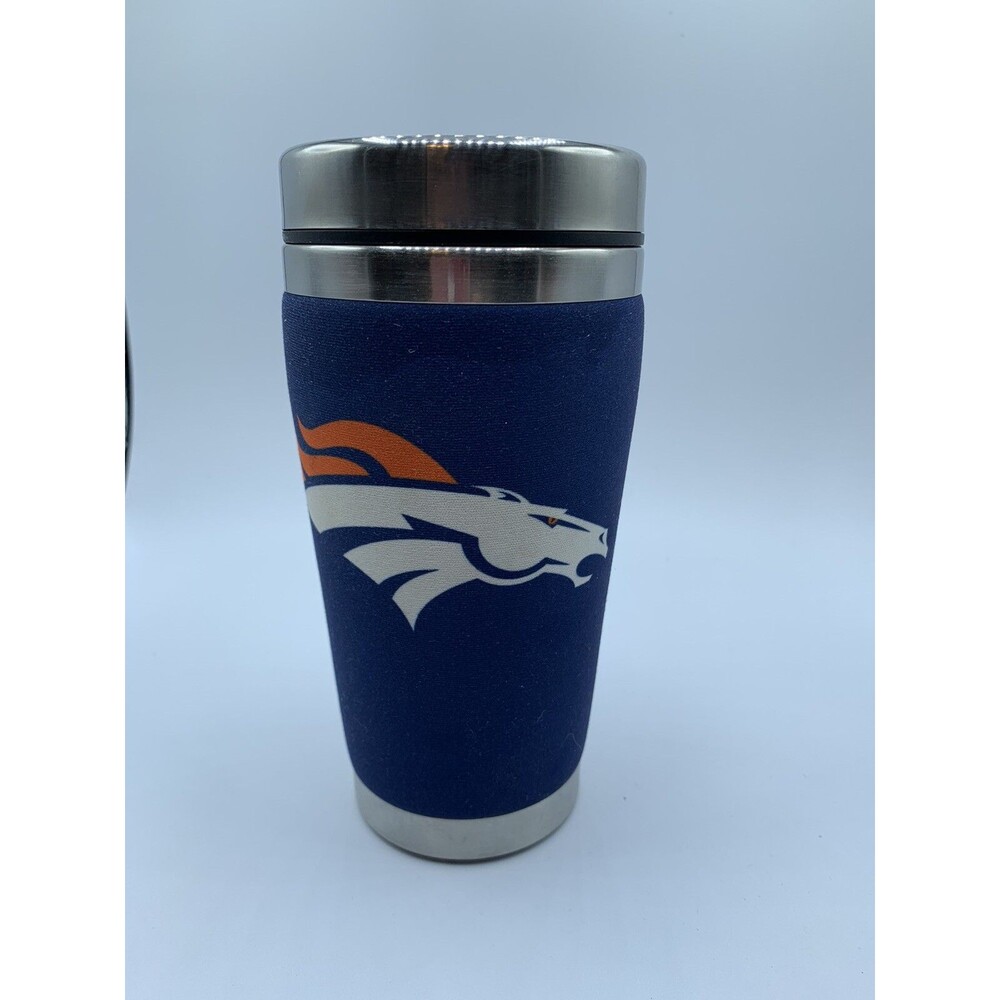 Denver Broncos Mugzie Thermal Insulated Tumbler Cup Bronco Country Let’s Ride!